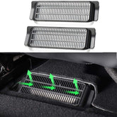 Backseat Air Vent Cover Air Flow Vent Grille Protection (2) | Tesla Model 3