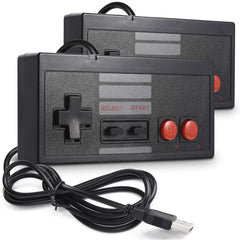 (2 Pk) Classic USB NES Gaming Controllers | CAMPER MODE