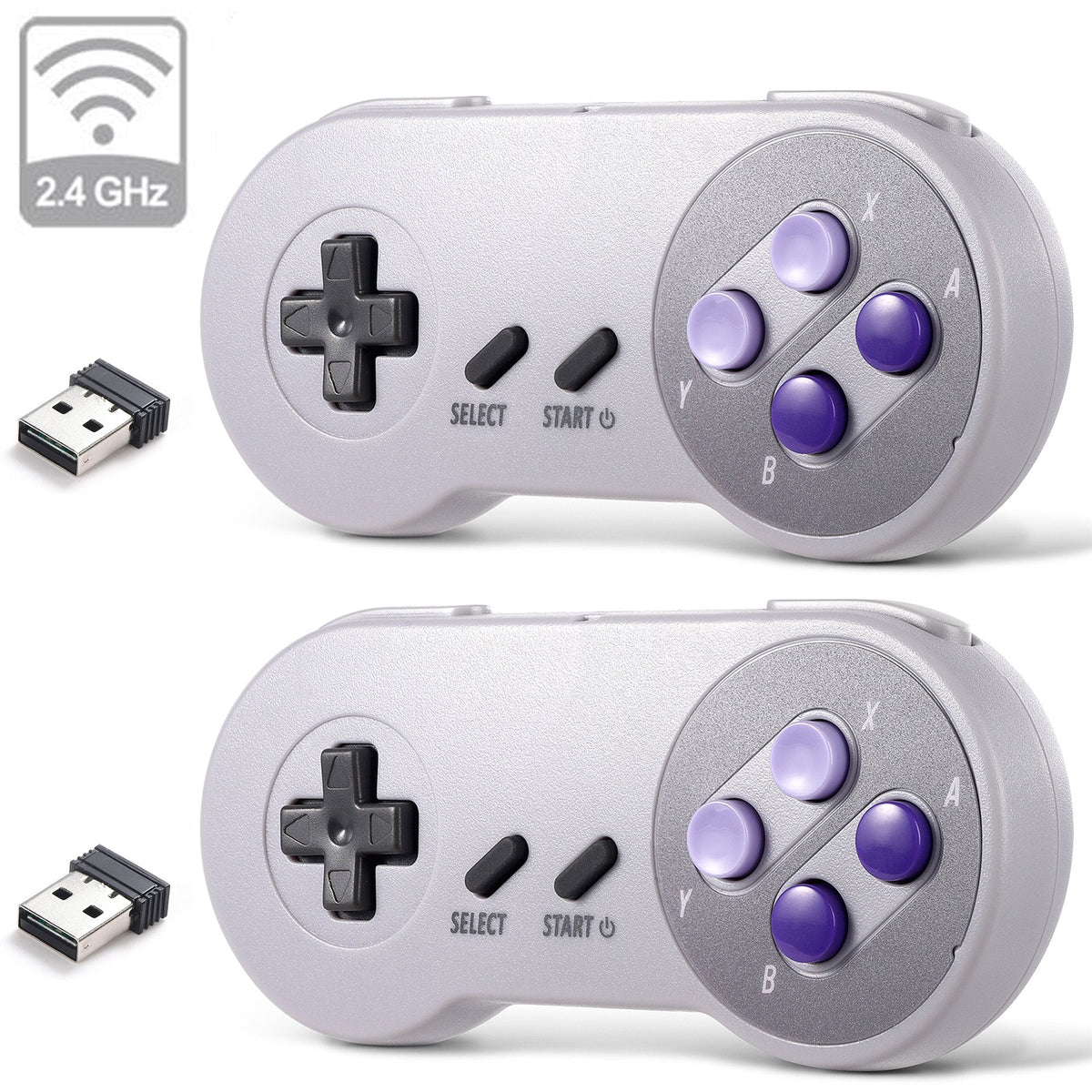 (2) Wireless Super Nintendo Controller | GAMER MODE